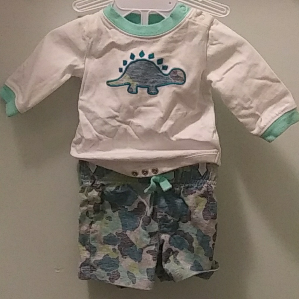 Gymboree camo Dinosaur set